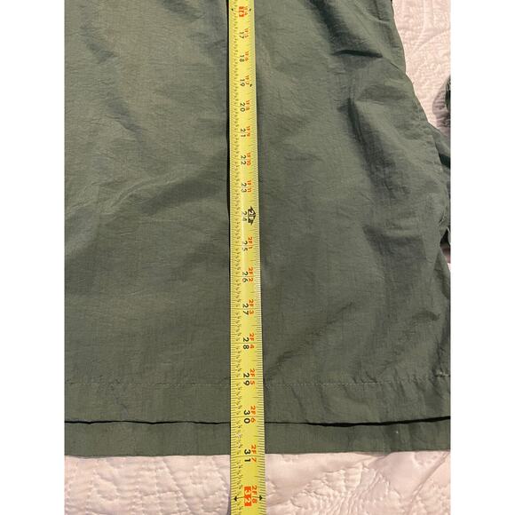 Catalina Mens Golf Windbreaker Green Pullover Jacket 1/4 Button Vented Back L - Picture 5 of 6